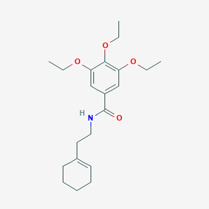 molecular formula C21H31NO4 B443793 N-[2-(1-cyclohexen-1-yl)ethyl]-3,4,5-triethoxybenzamide 