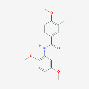 molecular formula C17H19NO4 B4437954 N-(2,5-dimethoxyphenyl)-4-methoxy-3-methylbenzamide 