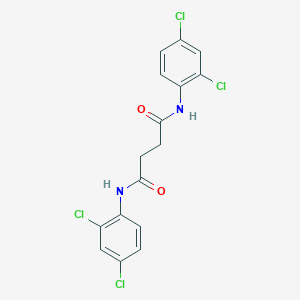 molecular formula C16H12Cl4N2O2 B443797 N,N'-bis(2,4-dichlorophenyl)butanediamide 