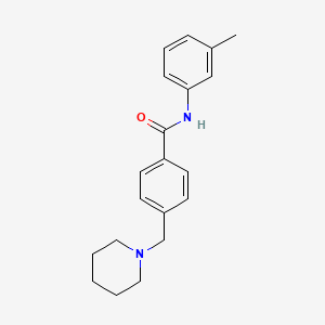 N-(3-methylphenyl)-4-(1-piperidinylmethyl)benzamide