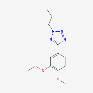 molecular formula C13H18N4O2 B4438027 5-(3-ethoxy-4-methoxyphenyl)-2-propyl-2H-tetrazole 
