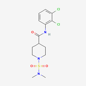 molecular formula C14H19Cl2N3O3S B4438035 N-(2,3-dichlorophenyl)-1-[(dimethylamino)sulfonyl]-4-piperidinecarboxamide 