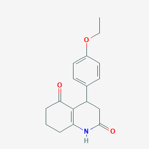 molecular formula C17H19NO3 B4438039 4-(4-ethoxyphenyl)-4,6,7,8-tetrahydro-2,5(1H,3H)-quinolinedione 