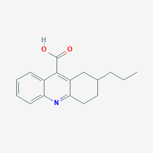 molecular formula C17H19NO2 B443804 2-Propyl-1,2,3,4-tetrahydroacridine-9-carboxylic acid 
