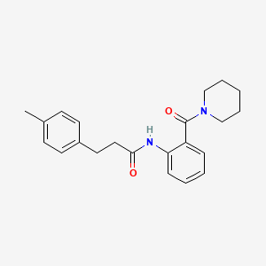 3-(4-methylphenyl)-N-[2-(1-piperidinylcarbonyl)phenyl]propanamide