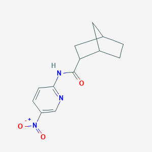 molecular formula C13H15N3O3 B443805 N-{5-nitro-2-pyridinyl}bicyclo[2.2.1]heptane-2-carboxamide 