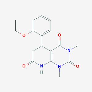 molecular formula C17H19N3O4 B4438060 5-(2-ethoxyphenyl)-1,3-dimethyl-5,8-dihydropyrido[2,3-d]pyrimidine-2,4,7(1H,3H,6H)-trione 