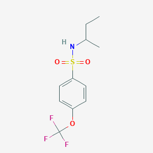 molecular formula C11H14F3NO3S B4438102 N-(sec-butyl)-4-(trifluoromethoxy)benzenesulfonamide 