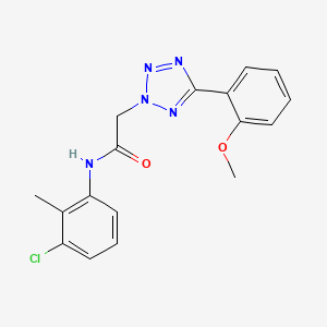 molecular formula C17H16ClN5O2 B4438136 N-(3-chloro-2-methylphenyl)-2-[5-(2-methoxyphenyl)-2H-tetrazol-2-yl]acetamide 