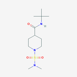 molecular formula C12H25N3O3S B4438157 N-(tert-butyl)-1-[(dimethylamino)sulfonyl]-4-piperidinecarboxamide 