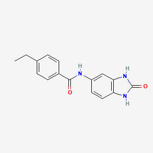 molecular formula C16H15N3O2 B4438171 4-ethyl-N-(2-oxo-2,3-dihydro-1H-benzimidazol-5-yl)benzamide 