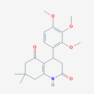 7,7-dimethyl-4-(2,3,4-trimethoxyphenyl)-4,6,7,8-tetrahydro-2,5(1H,3H)-quinolinedione