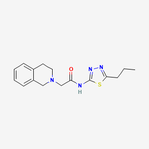 2-(3,4-dihydro-2(1H)-isoquinolinyl)-N-(5-propyl-1,3,4-thiadiazol-2-yl)acetamide