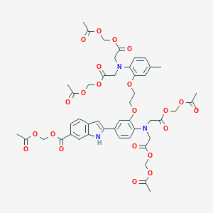 molecular formula C47H51N3O22 B044382 Indo-1 五乙酰氧基甲酯 CAS No. 112926-02-0
