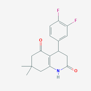 4-(3,4-difluorophenyl)-7,7-dimethyl-4,6,7,8-tetrahydro-2,5(1H,3H)-quinolinedione