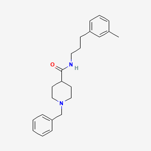 1-benzyl-N-[3-(3-methylphenyl)propyl]-4-piperidinecarboxamide