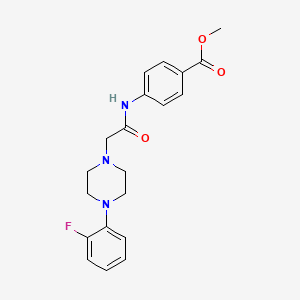 methyl 4-({[4-(2-fluorophenyl)-1-piperazinyl]acetyl}amino)benzoate