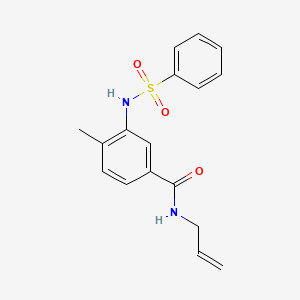 N-allyl-4-methyl-3-[(phenylsulfonyl)amino]benzamide