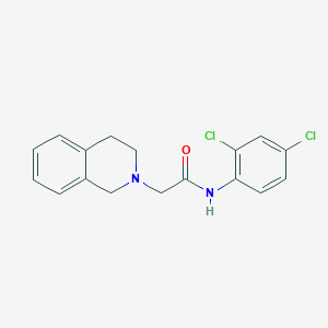 molecular formula C17H16Cl2N2O B4438279 N-(2,4-dichlorophenyl)-2-(3,4-dihydro-2(1H)-isoquinolinyl)acetamide 