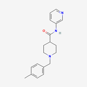 molecular formula C19H23N3O B4438315 1-(4-methylbenzyl)-N-3-pyridinyl-4-piperidinecarboxamide 