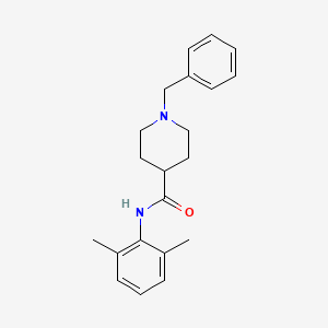 molecular formula C21H26N2O B4438339 1-benzyl-N-(2,6-dimethylphenyl)-4-piperidinecarboxamide 