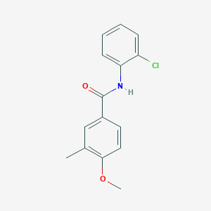 molecular formula C15H14ClNO2 B4438347 N-(2-chlorophenyl)-4-methoxy-3-methylbenzamide 