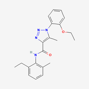 molecular formula C21H24N4O2 B4438360 1-(2-ethoxyphenyl)-N-(2-ethyl-6-methylphenyl)-5-methyl-1H-1,2,3-triazole-4-carboxamide 