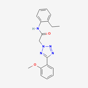 molecular formula C18H19N5O2 B4438386 N-(2-ethylphenyl)-2-[5-(2-methoxyphenyl)-2H-tetrazol-2-yl]acetamide 