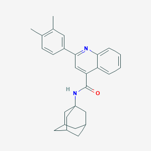 molecular formula C28H30N2O B443841 N-(1-adamantyl)-2-(3,4-dimethylphenyl)quinoline-4-carboxamide 