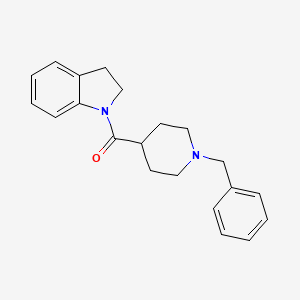 molecular formula C21H24N2O B4438425 1-[(1-benzyl-4-piperidinyl)carbonyl]indoline 