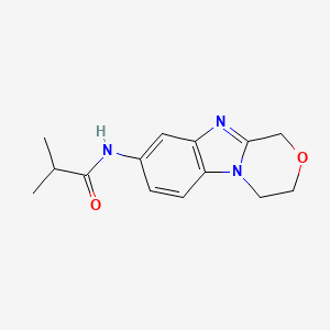 N-(3,4-dihydro-1H-[1,4]oxazino[4,3-a]benzimidazol-8-yl)-2-methylpropanamide