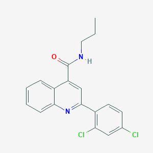 molecular formula C19H16Cl2N2O B443850 2-(2,4-dichlorophenyl)-N-propylquinoline-4-carboxamide 