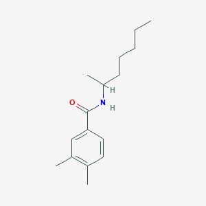 molecular formula C16H25NO B443853 3,4-dimethyl-N-(1-methylhexyl)benzamide 