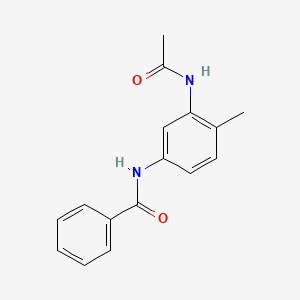 molecular formula C16H16N2O2 B4438531 N-[3-(acetylamino)-4-methylphenyl]benzamide 