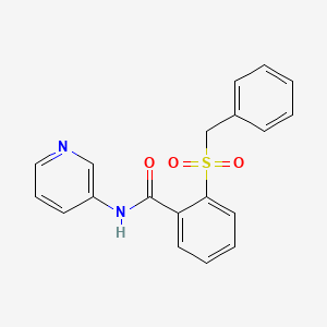 molecular formula C19H16N2O3S B4438535 2-(benzylsulfonyl)-N-3-pyridinylbenzamide 