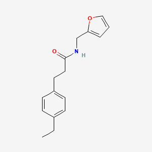 molecular formula C16H19NO2 B4438543 3-(4-ethylphenyl)-N-(2-furylmethyl)propanamide 