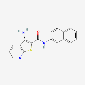 molecular formula C18H13N3OS B4438550 3-amino-N-2-naphthylthieno[2,3-b]pyridine-2-carboxamide 