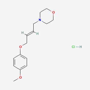 molecular formula C15H22ClNO3 B4438551 4-[4-(4-methoxyphenoxy)but-2-en-1-yl]morpholine hydrochloride 