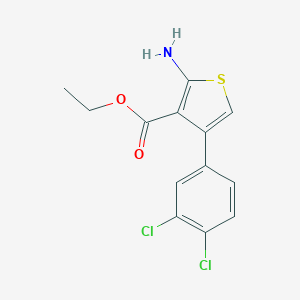 molecular formula C13H11Cl2NO2S B443857 Ethyl 2-amino-4-(3,4-dichlorophenyl)thiophene-3-carboxylate CAS No. 351156-69-9