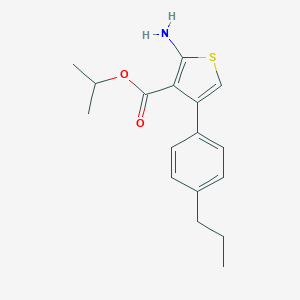 Isopropyl 2-amino-4-(4-propylphenyl)thiophene-3-carboxylate