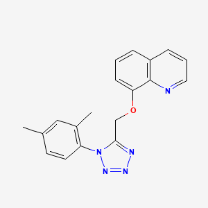 molecular formula C19H17N5O B4438608 8-{[1-(2,4-dimethylphenyl)-1H-tetrazol-5-yl]methoxy}quinoline 