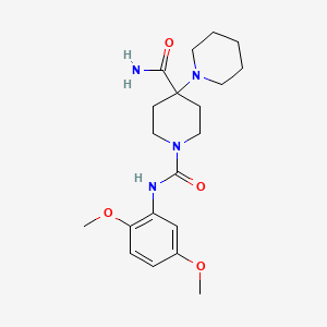 molecular formula C20H30N4O4 B4438621 N~1~'-(2,5-dimethoxyphenyl)-1,4'-bipiperidine-1',4'-dicarboxamide 