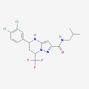 5-(3,4-dichlorophenyl)-N-isobutyl-7-(trifluoromethyl)-4,5,6,7-tetrahydropyrazolo[1,5-a]pyrimidine-2-carboxamide