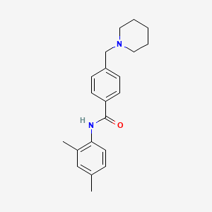 molecular formula C21H26N2O B4438673 N-(2,4-dimethylphenyl)-4-(1-piperidinylmethyl)benzamide 