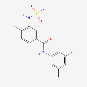 molecular formula C17H20N2O3S B4438686 N-(3,5-dimethylphenyl)-4-methyl-3-[(methylsulfonyl)amino]benzamide 