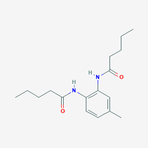 molecular formula C17H26N2O2 B443869 N-[4-methyl-2-(pentanoylamino)phenyl]pentanamide 