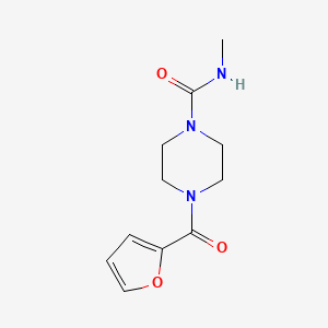 molecular formula C11H15N3O3 B4438723 4-(2-furoyl)-N-methyl-1-piperazinecarboxamide 