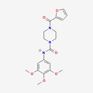 molecular formula C19H23N3O6 B4438742 4-(2-furoyl)-N-(3,4,5-trimethoxyphenyl)-1-piperazinecarboxamide 