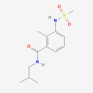 molecular formula C13H20N2O3S B4438770 N-isobutyl-2-methyl-3-[(methylsulfonyl)amino]benzamide 