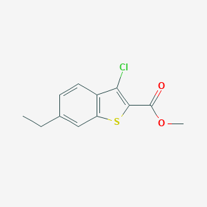 molecular formula C12H11ClO2S B443880 Methyl 3-chloro-6-ethyl-1-benzothiophene-2-carboxylate 